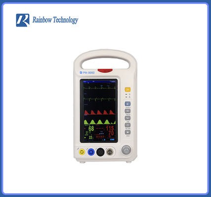 Vital Sign Patient Monitor médico 6 parâmetros cabeceira de 7 polegadas para o hospital