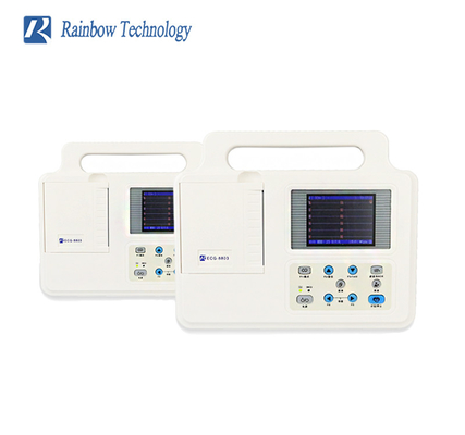 Máquina de Ecg com Análise Electrocardiograma portátil 12 Leads Máquina de Ecg