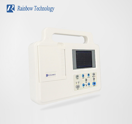 Máquina de Ecg com Análise Electrocardiograma portátil 12 Leads Máquina de Ecg